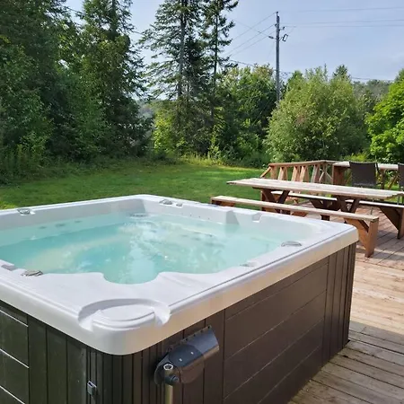 Chalet Du Lac Avec Spa Prive, Wifi, Bbq Et Sup Saint Adolphe D'Howard Exterior photo